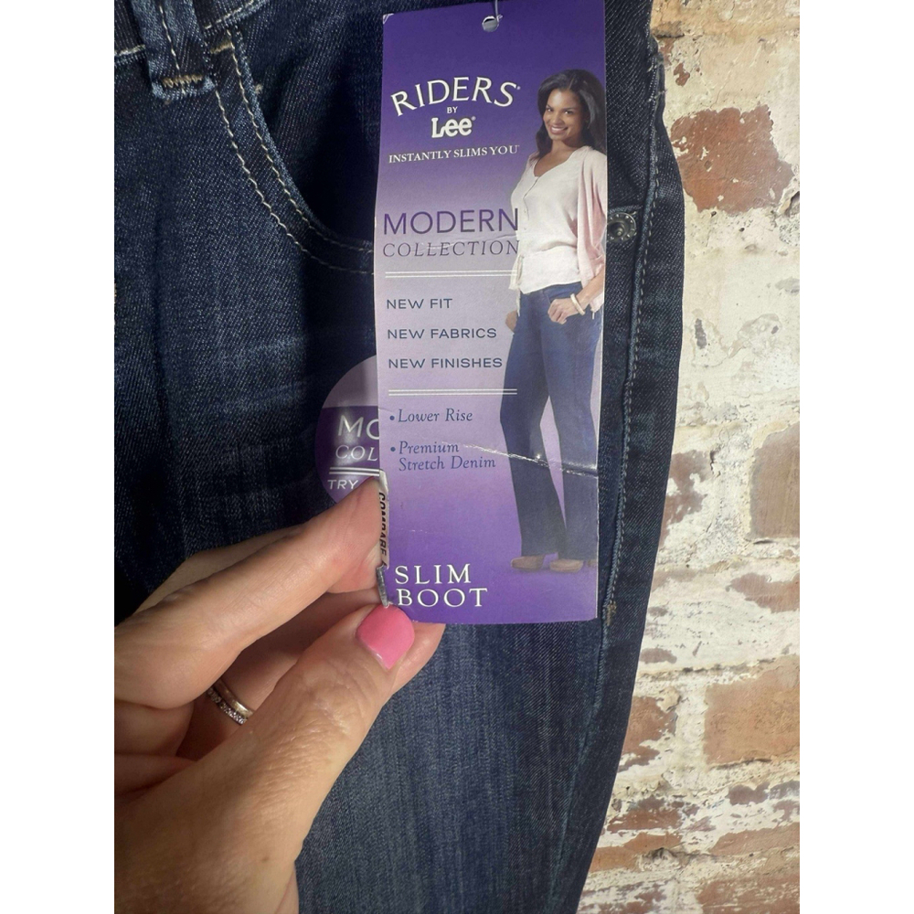 Lee Jeans Womens 8 P Denim Classic Fit Modern Series Curvy Bootleg - Picture 5 of 5